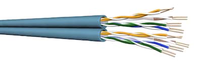 datakabel DUO CAT6 U/UTP 400MHz 4PxAWG23 Eca blauw UC400 Draka HA500