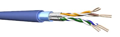 datakabel CAT6A F/FTP 500MHz 4PxAWG23 Eca blauw UC500 Draka HA500