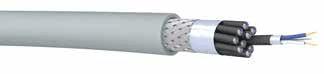audiomultikabel  4x2x0,14mm2 110-AES/EBU Dca-s2d2a1 grijs