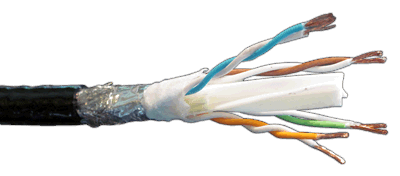 datakabel PATCH CAT6A S/FTP 4PxAWG24/7 PUR zwart ProPlex MTR