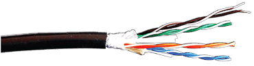 datakabel PATCH CAT5E U/UTP 100Mhz 4PxAWG24/7 PUR zwart Proplex MTR