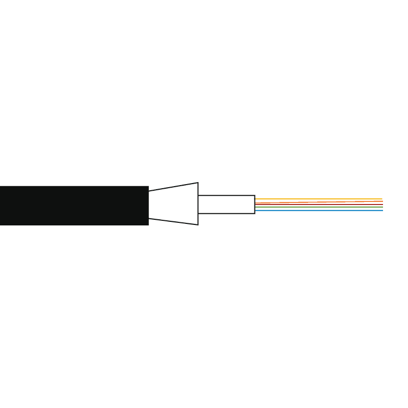 Loose Tube optical cable 12x50/125 OM4 LSZH Dca black
