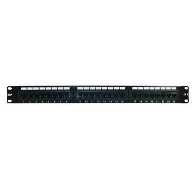 patchpaneel RJ45/IDC-110 CAT6 UNSHIELDED 1HE 24 voudig