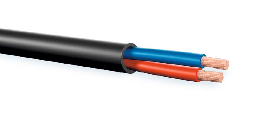 Luidsprekerkabel  4x2,5mm2 FRNC LSI zwart HA100