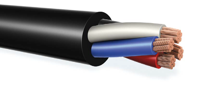 Luidsprekerkabel  5x2,5mm2 PVC-ROBUST LSP-V zwart