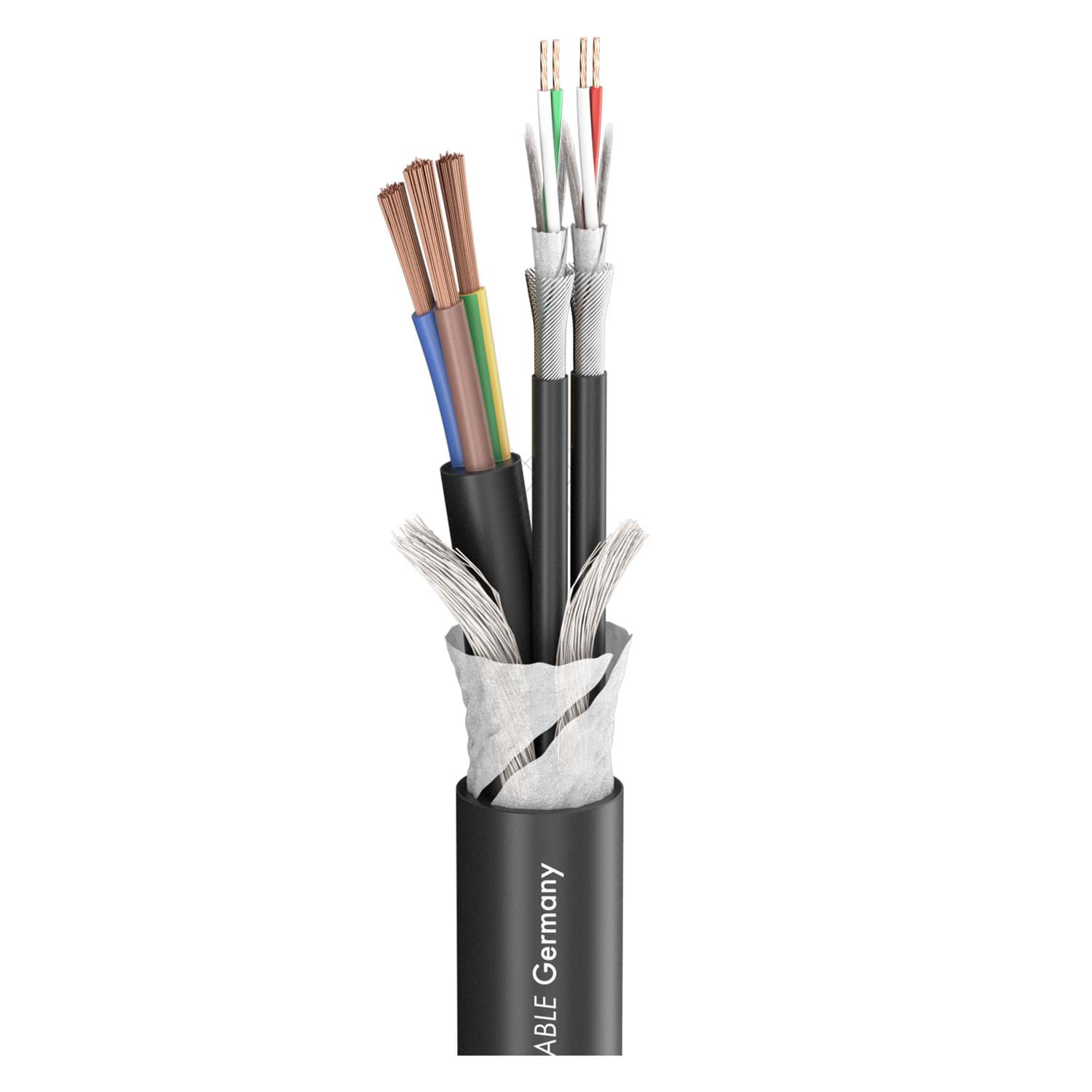 combikabel 2xSignaalPaar110 +Voeding-3G1,5mm2 PVC Sommer