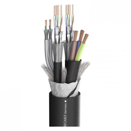 combikabel 2xCAT7+2xSignaalPaar110+Voeding-3G2,5mm2 PVC Sommer