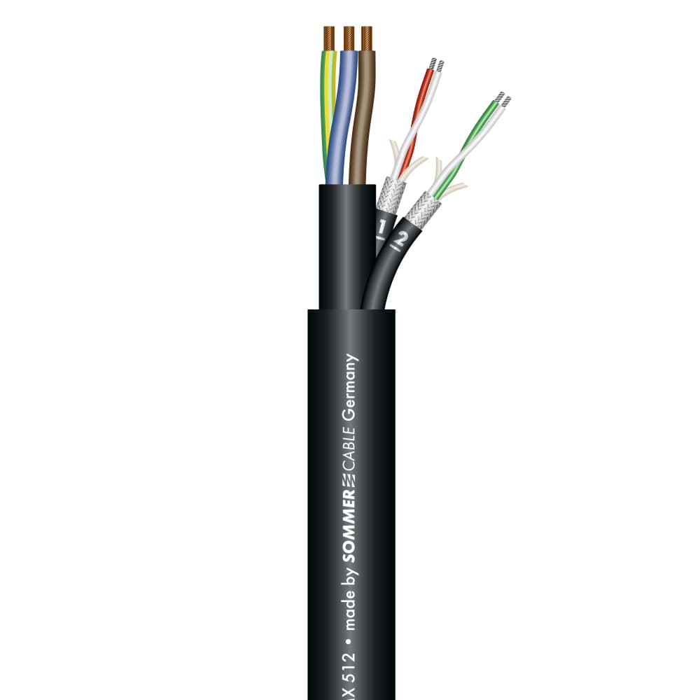 combikabel 2xSignaalPaar110 +Voeding-3G2,5mm2 PVC Sommer