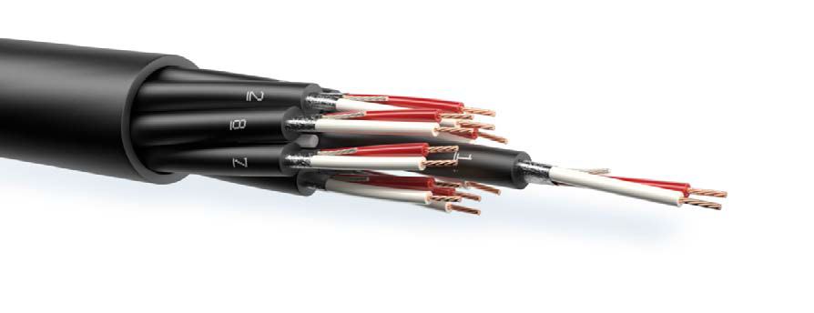 Multipair 16x2x0,22mm2 audio PVC-SOFT zwart MF-Y