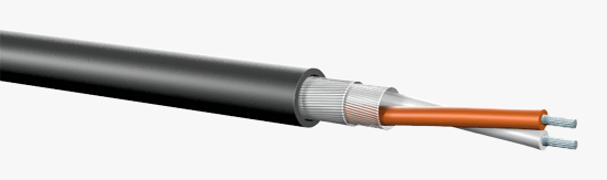 Signaalkabel Audio-AES-DMX 2x0,5mm2 HNF-WWH FRNC d=6,2mm zwart HA100
