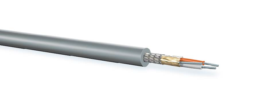 DMX kabel 1x2x0,22mm2 Foil 110 OHM FRNC grijs Perivox HA100