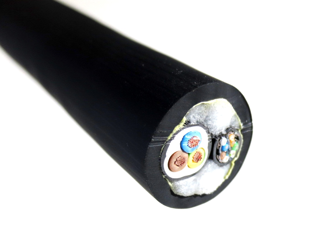 Combikabel CAT+POWER (1xCAT7 + [3G1,5mm2]Y) PVC zwart