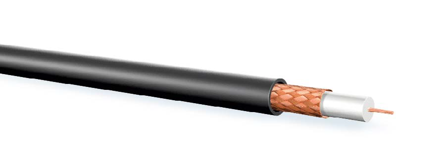Videokabel FLEX 0,6L/3,65 PVC-SOFT zwart MTR