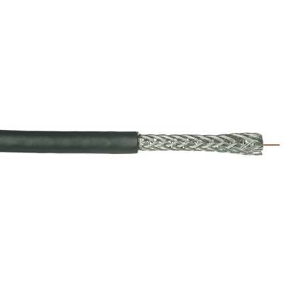 CATV coaxkabel RG6/U 1,0/4,8AF 3GHz DualShield PVC Eca zwart HDS305