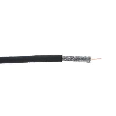 CATV coaxkabel RG6/U 1,0/4,8AF 3GHz CCS QuadShield PVC Eca zwart H305