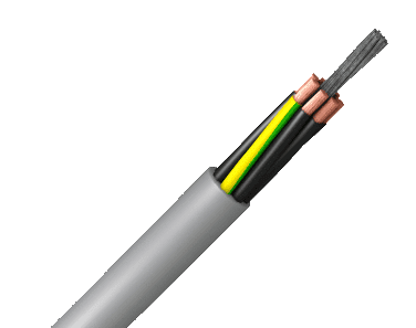 stuurstroomkabel H05VV5-F  3G0.75mm2 PVC Eca grijs