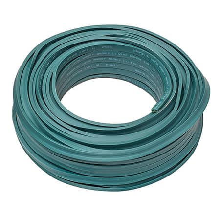 prikkabel H05RNH2-F 2x1.5mm2 neopreen donkergroen