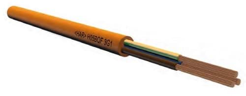 polyurethaankabel H05BQ-F  3G1.0mm2 PUR oranje RG100