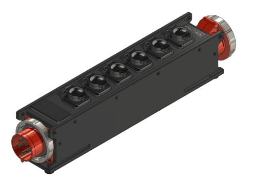 Power Strip CCV5RD C516>C516>6x powerCON TRUE1 IP65