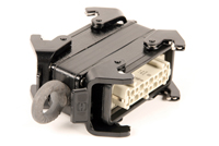 Han B16 koppelstuk zwart 8k-1:1+oog