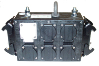 breakout box H16p 1+9 DL>6x Schuko-RA-KD 2xM10