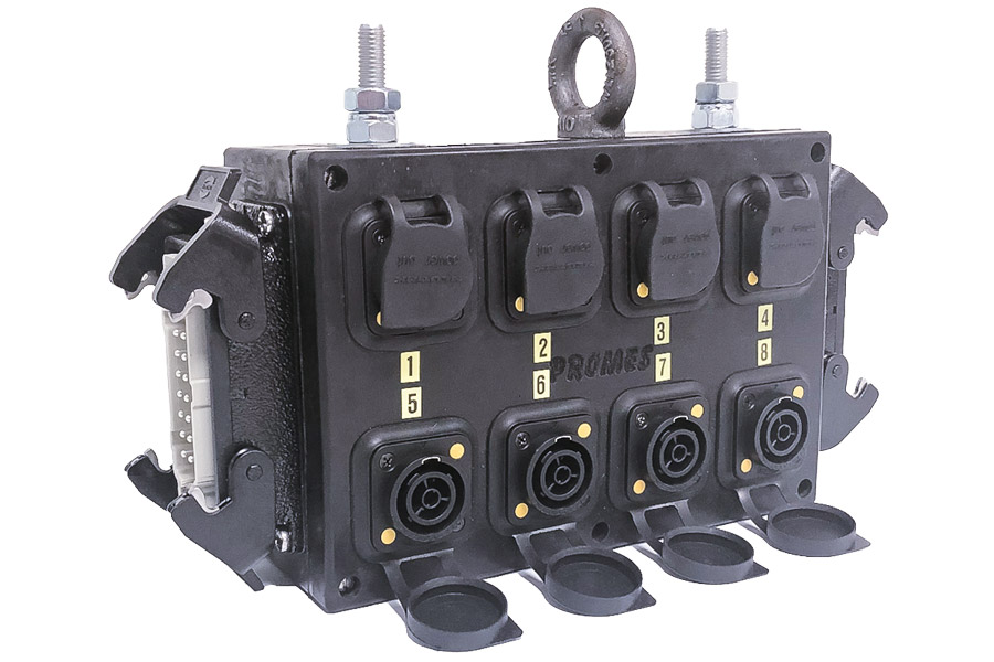 breakout box H16p 1+9 DL>8x powerCON TRUE1 2xM10