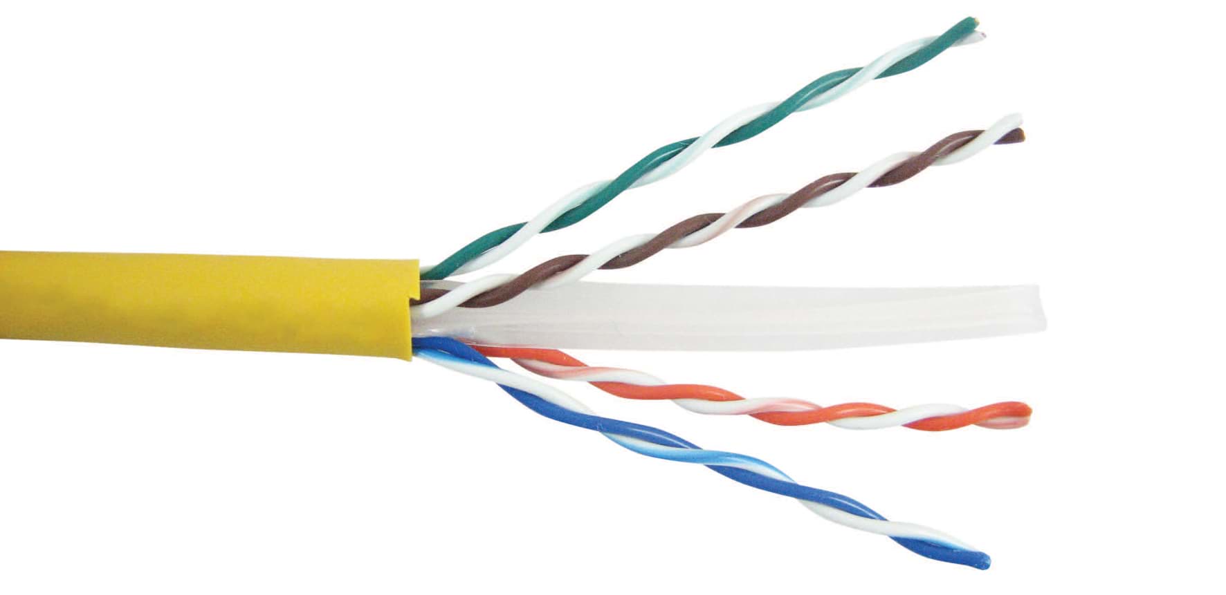 datakabel CAT6 U/UTP 550MHz 4PxAWG23 Dca-s3 geel SCP DS305 #