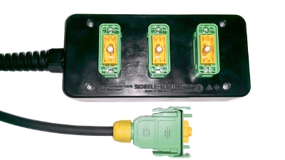 cPOT GROUNDING BOX rubber  cPot-female>1.5m>3x cPot male