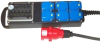 verdeelslof 32A 5p>RNF5G6-1,5m>6xSchuko blauw [6NC] ABB-PCE