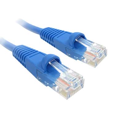 patchkabel CAT6 U/UTP 4P24 PVC blauw RJ45 snagless  1,0m SCP