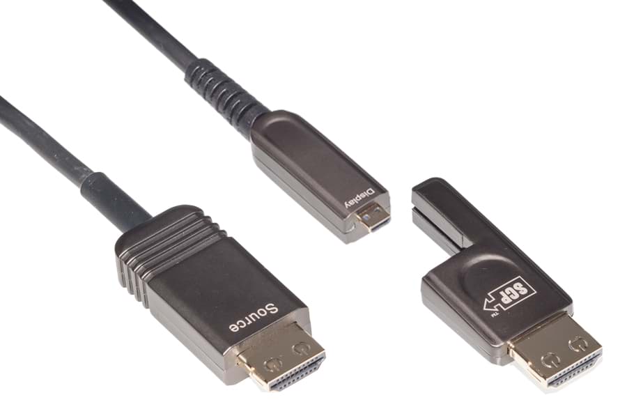HDMI kabel Fiber Hybrid + connector  30m 4K/UHD@60 18Gbps Cca-s1-d0-a3