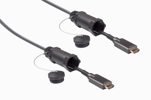 HDMI kabel Fiber Hybrid Armored + cover  50m 4K/UHD@60 24Gbps