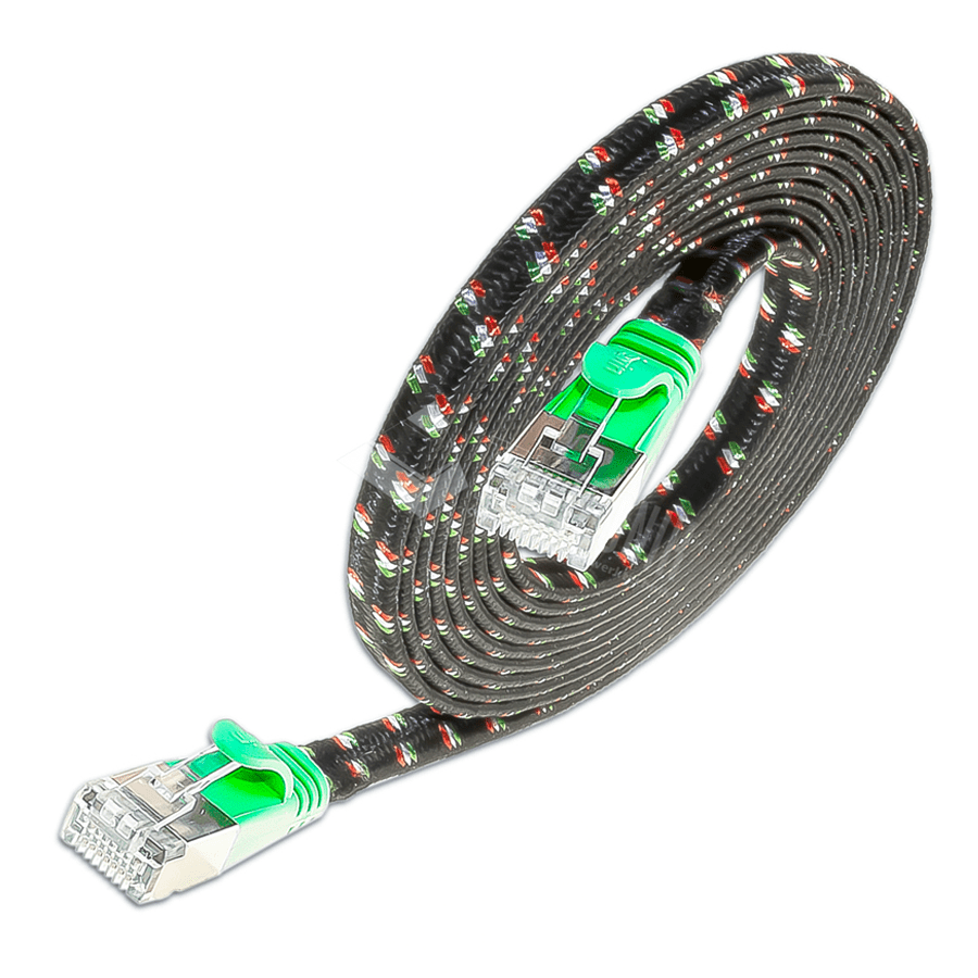 patchkabel CAT6 U/FTP 4p36 TOUGH nylon groen RJ45  2,0m