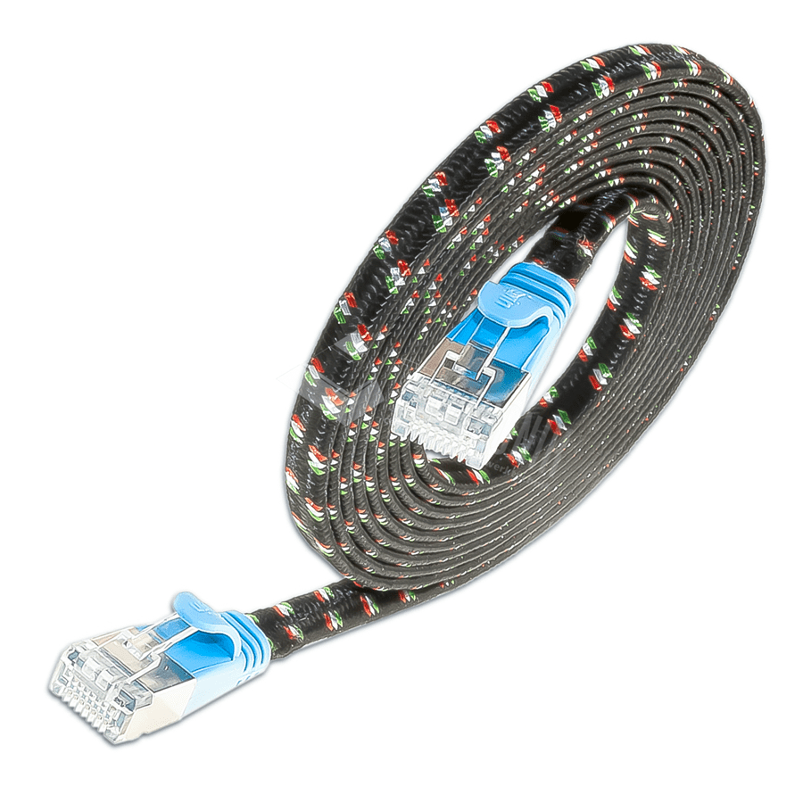 patchkabel CAT6 U/FTP 4p36 TOUGH nylon blauw RJ45  3,0m