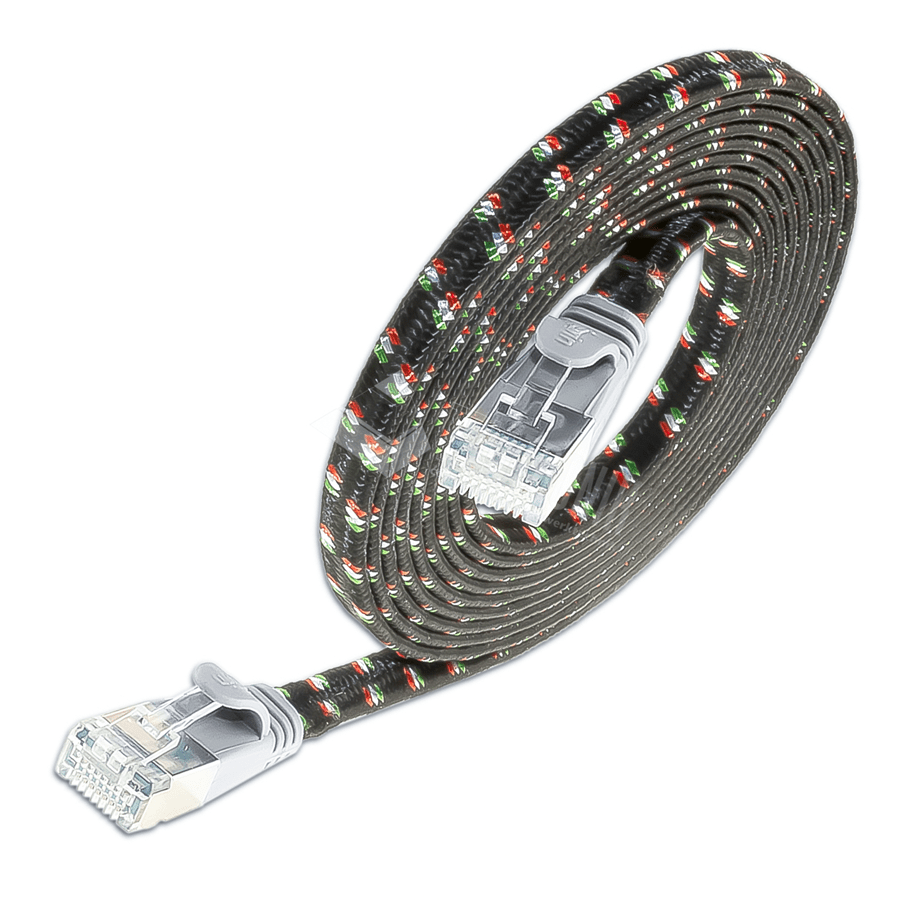 patchkabel CAT6 U/FTP 4p36 TOUGH nylon grijs RJ45  2,0m
