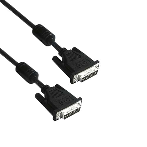 DVI kabel Duallink 24+1 male/male zwart HQ 5,0m