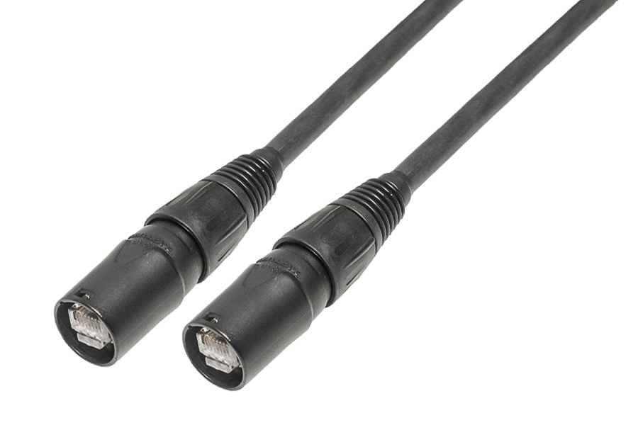 patchkabel CAT5E SFTP 4P26 PUR etherCON zwart 25m