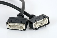 multikabel Theater VV-F zwart 1,5mm2 Harting E 16pin recht 15m