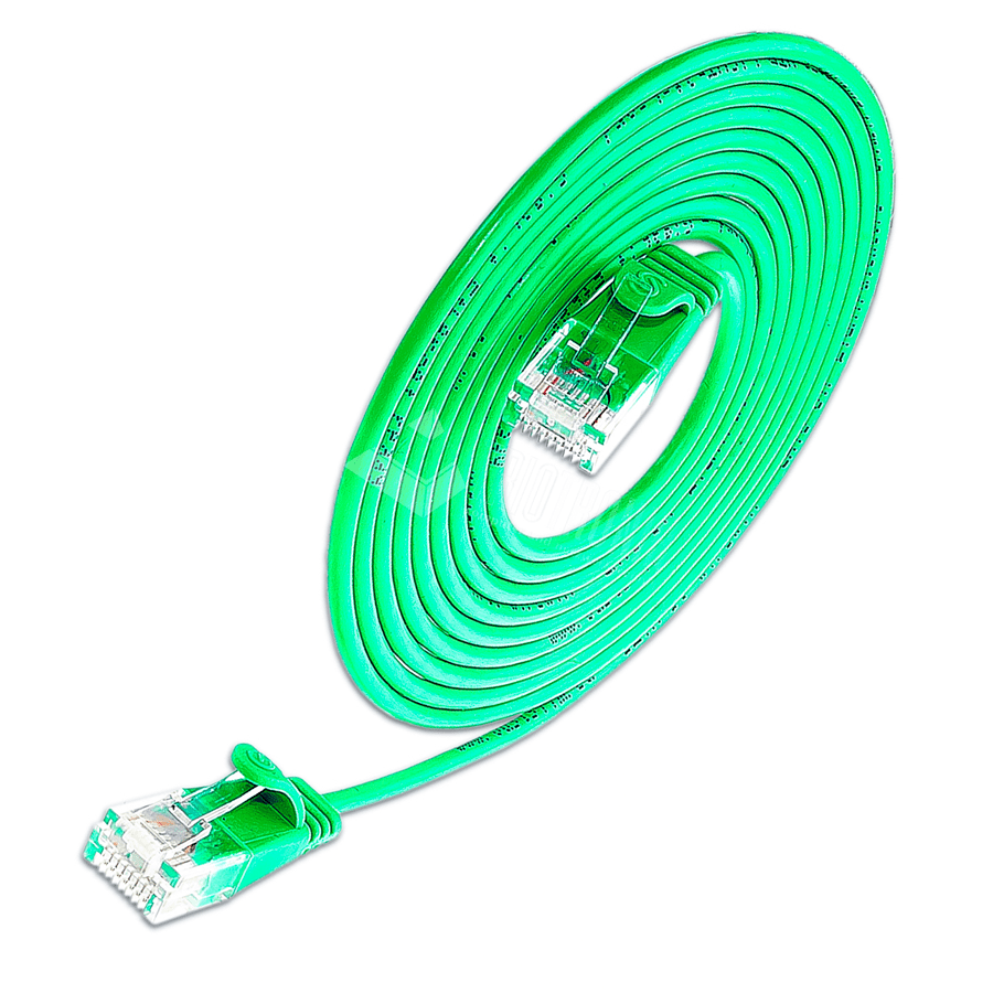 patchkabel CAT6 U/UTP 4p36 SLIM PVC groen RJ45  0,5m 2,8mm