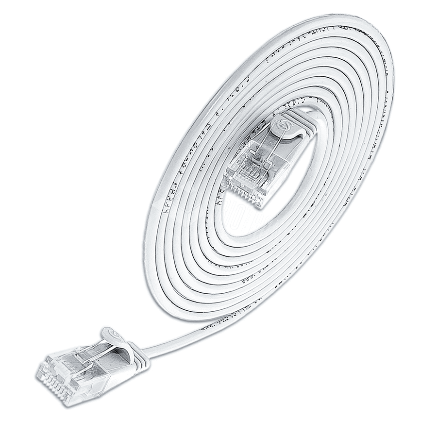 patchkabel CAT6 U/UTP 4p36 SLIM PVC wit RJ45  0,5m 2,8mm