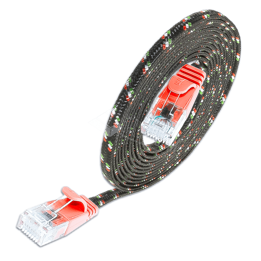 patchkabel CAT6 U/UTP 4p36 TOUGH nylon rood RJ45  5,0m