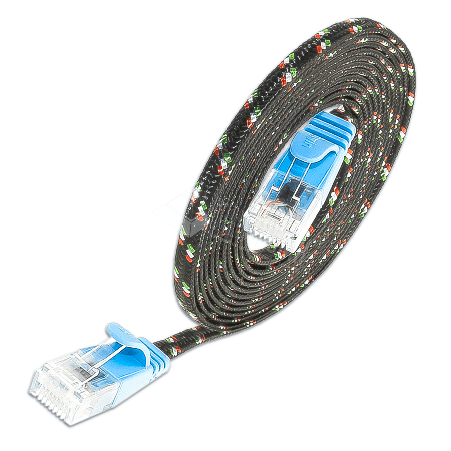 patchkabel CAT6 U/UTP 4p36 TOUGH nylon blauw RJ45  2,0m