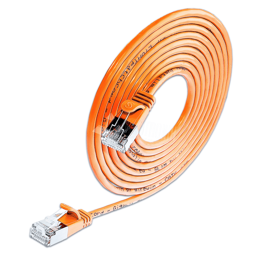 patchkabel CAT6 U/FTP 4p36 SLIM PVC oranje RJ45  2,0m 3,8mm