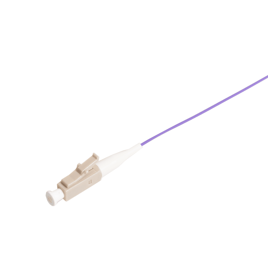 pigtail LC Multi Mode OM3 900um TIGHT 1,0m paars Enhanced