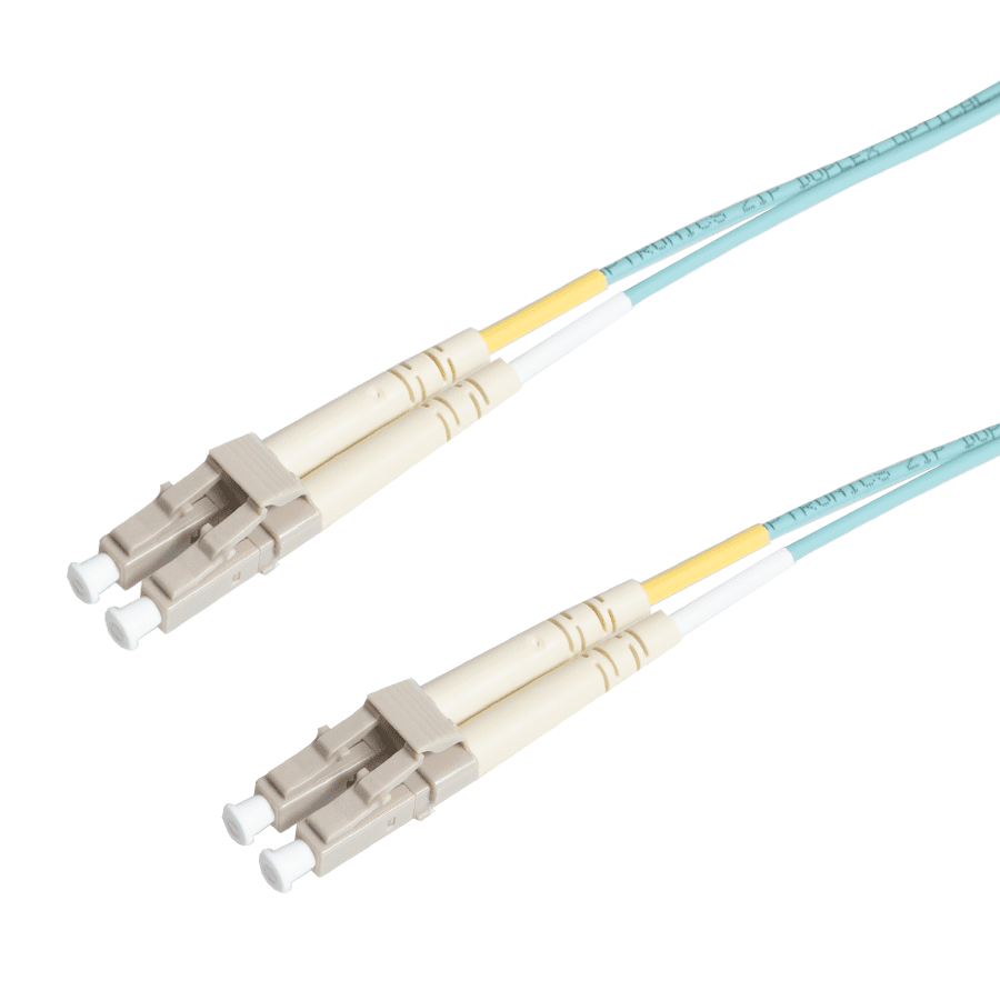 patchcord MultiMode Duplex LC-LC  0.5m OM3 Aqua d2mm Enhanced