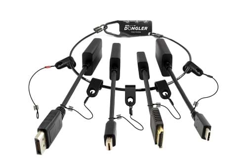 Dongler Adapter Ring Loaded ProAV 4K including HDMI-DP1.4-MDP1.4-USB-C
