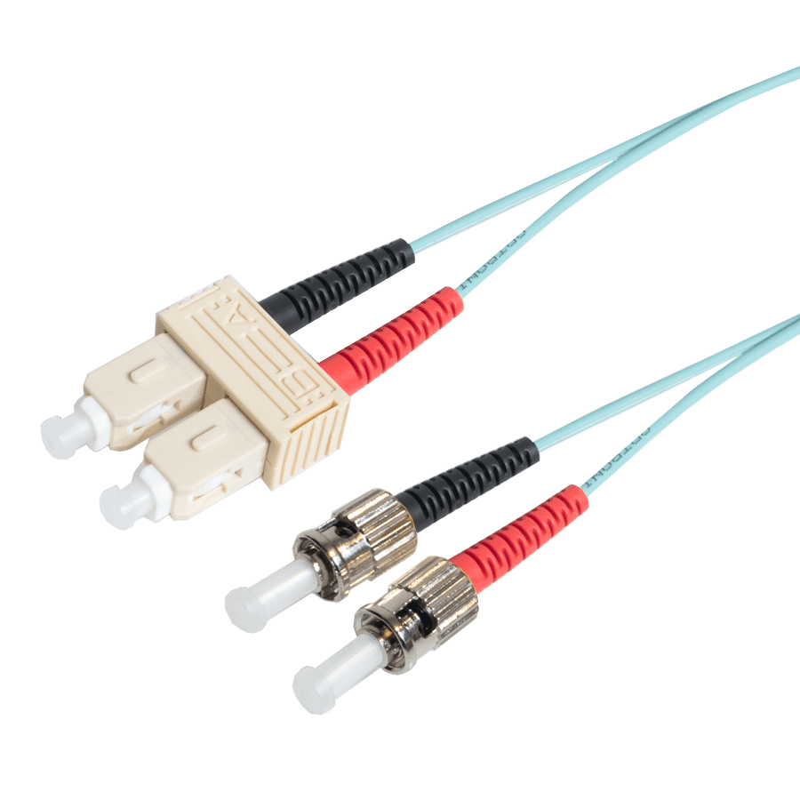 patchcord MultiMode Duplex SC-ST  3.0m OM3 Aqua d3mm Enhanced