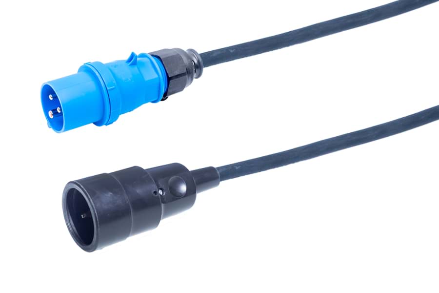 verloopkabel H07RNF 2,5mm2 CEE 3 pin 16A blauw Bals > AVA 452  0,5m