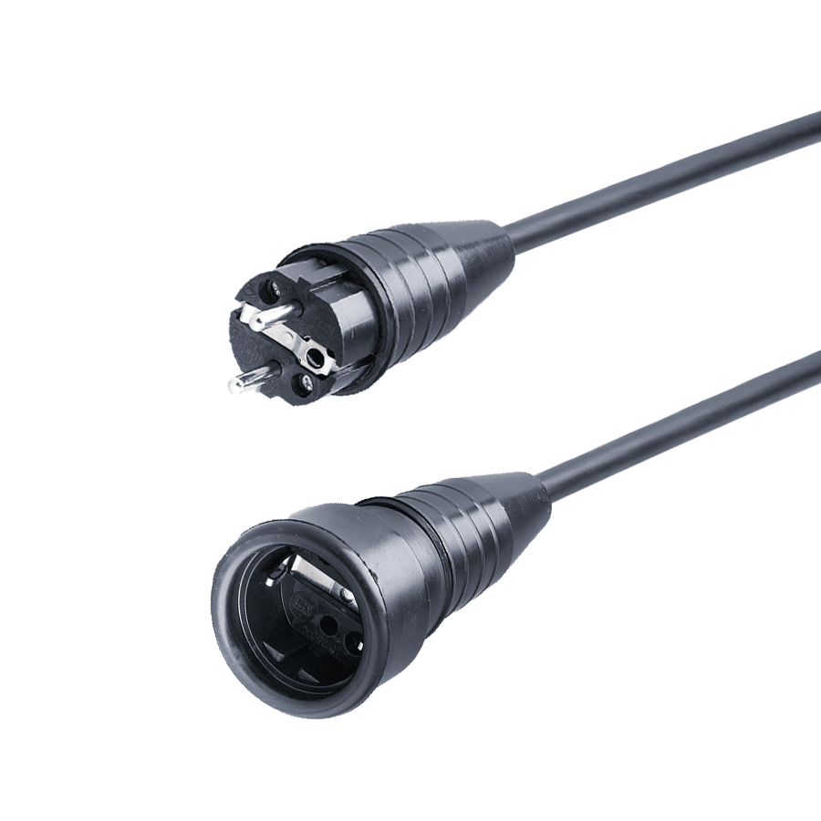 verlengkabel H07RNF 2,5mm2 Schuko Keraf 521-ra+pen > 522  2,5m
