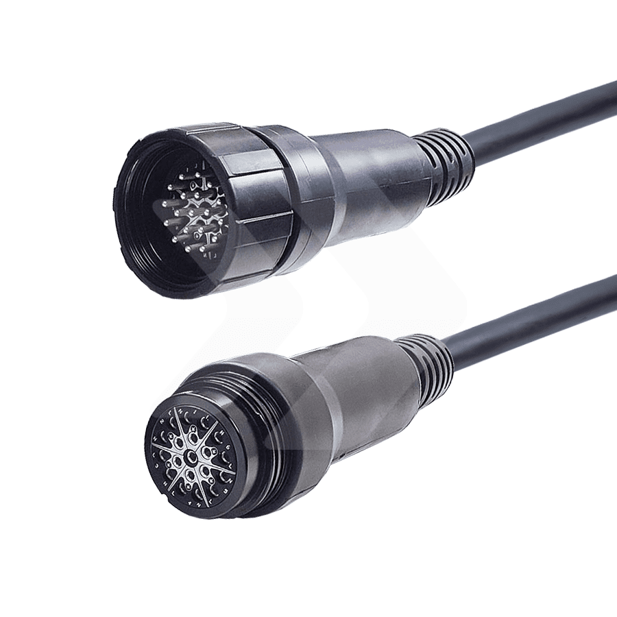 multikabel Softflex zwart 18G1,5mm2 EverGrip LSC19 Moulded  2,0m
